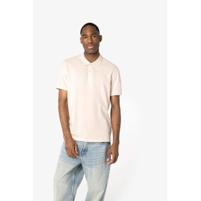 Polo eco-responsável em malha piqué de homem